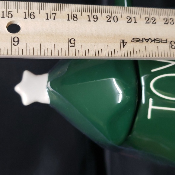 Rae Dunn NWT "JOY" Lidded Christmas Tree Mug - Picture 3 of 6